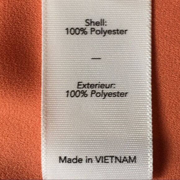 Elizabeth & James sleeveless orange blouse EUC SzS - Picture 9 of 9